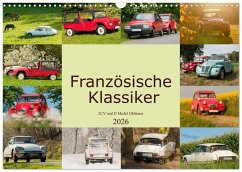 Cover Französische Klassiker - 2CV und D Modell Oldtimer (Wandkalender 2026 DIN A3 quer), CALVENDO Monatskalender