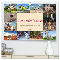Tierische Toons (hochwertiger Premium Wandkalender 2026 DIN A2 quer), Kunstdruck in Hochglanz Tierische Toons (hochwertiger Premium Wandkalender 2026 DIN A2 quer), Kunstdruck in Hochglanz