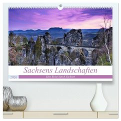 Sachsens Landschaften (hochwertiger Premium Wandkalender 2026 DIN A2 quer), Kunstdruck in Hochglanz