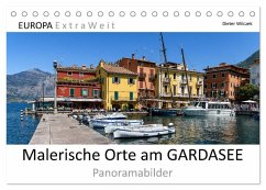 Cover Malerische Orte am GARDASEE - Panoramabilder (Tischkalender 2026 DIN A5 quer), CALVENDO Monatskalender
