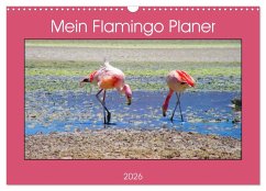 Mein Flamingo Planer (Wandkalender 2026 DIN A3 quer), CALVENDO Monatskalender