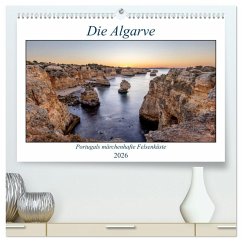 Die Algarve - Portugals märchenhafte Felsenküste (hochwertiger Premium Wandkalender 2026 DIN A2 quer), Kunstdruck in Hochglanz Die Algarve - Portugals märchenhafte Felsenküste (hochwertiger Premium Wandkalender 2026 DIN A2 quer), Kunstdruck in Hochglanz
