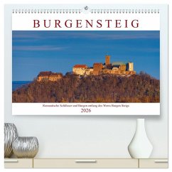 Werra Burgen Steig (hochwertiger Premium Wandkalender 2026 DIN A2 quer), Kunstdruck in Hochglanz
