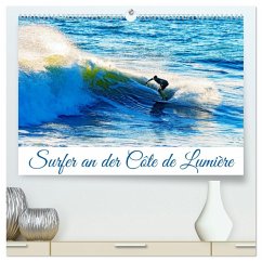 Cover Surfer an der Côte de Lumière (hochwertiger Premium Wandkalender 2026 DIN A2 quer), Kunstdruck in Hochglanz