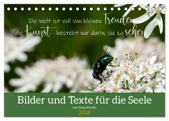 Bilder und Texte für die Seele (Tischkalender 2026 DIN A5 quer), CALVENDO Monatskalender Bilder und Texte für die Seele (Tischkalender 2026 DIN A5 quer), CALVENDO Monatskalender