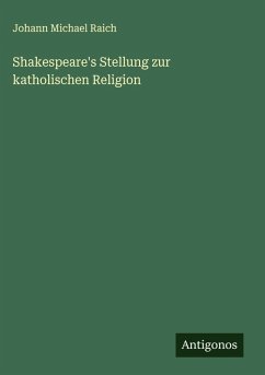 Cover Shakespeare's Stellung zur katholischen Religion