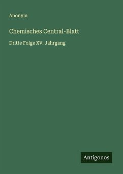 Chemisches Central-Blatt Cover Chemisches Central-Blatt