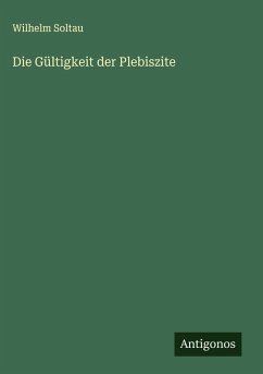 Cover Die Gültigkeit der Plebiszite