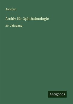 Cover Archiv für Ophthalmologie