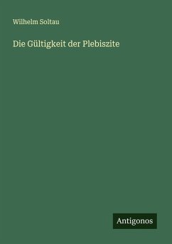 Cover Die Gültigkeit der Plebiszite