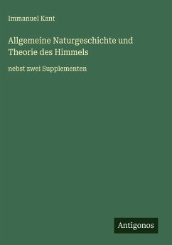Cover Allgemeine Naturgeschichte und Theorie des Himmels