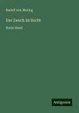 Der Zweck im Recht Der Zweck im Recht