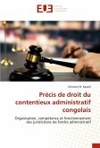 Précis de droit du contentieux administratif congolais