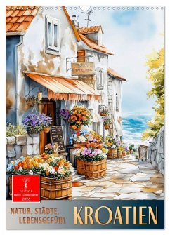 Cover Kroatien - Natur, Städte, Lebensgefühl (Wandkalender 2026 DIN A3 hoch), CALVENDO Monatskalender