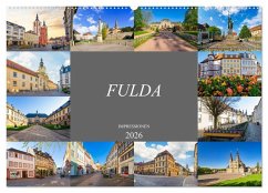 Fulda Impressionen (Wandkalender 2026 DIN A2 quer), CALVENDO Monatskalender