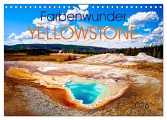Farbenwunder Yellowstone (Wandkalender 2026 DIN A4 quer), CALVENDO Monatskalender