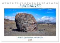 Cover Lanzarote - Insel der spektakulären Landschaften (Tischkalender 2026 DIN A5 quer), CALVENDO Monatskalender