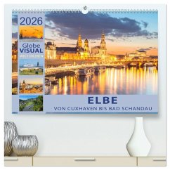Cover ELBE - Von Cuxhaven bis Bad Schandau (hochwertiger Premium Wandkalender 2026 DIN A2 quer), Kunstdruck in Hochglanz