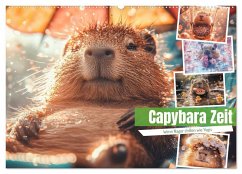 Capybara Zeit (Wandkalender 2026 DIN A2 quer), CALVENDO Monatskalender