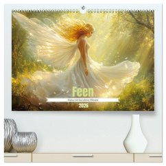 Feen - Naturverbundene Wesen (hochwertiger Premium Wandkalender 2026 DIN A2 quer), Kunstdruck in Hochglanz
