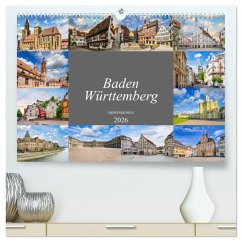 Cover Baden-Württemberg Stadtansichten (hochwertiger Premium Wandkalender 2026 DIN A2 quer), Kunstdruck in Hochglanz