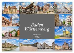 Cover Baden-Württemberg Stadtansichten (Wandkalender 2026 DIN A2 quer), CALVENDO Monatskalender