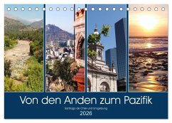 Cover Von den Anden zum Pazifik - Santiago de Chile und Umgebung (Tischkalender 2026 DIN A5 quer), CALVENDO Monatskalender