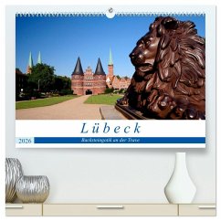 Cover Lübeck Backsteingotik an der Trave (hochwertiger Premium Wandkalender 2026 DIN A2 quer), Kunstdruck in Hochglanz