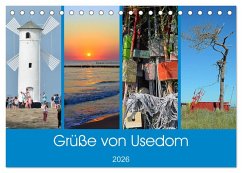 Grüße von Usedom (Tischkalender 2026 DIN A5 quer), CALVENDO Monatskalender