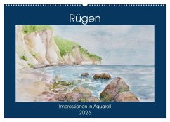 Rügen Impressionen in Aquarell (Wandkalender 2026 DIN A2 quer), CALVENDO Monatskalender Rügen Impressionen in Aquarell (Wandkalender 2026 DIN A2 quer), CALVENDO Monatskalender