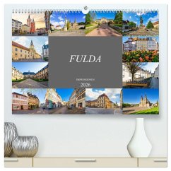 Fulda Impressionen (hochwertiger Premium Wandkalender 2026 DIN A2 quer), Kunstdruck in Hochglanz