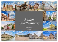 Cover Baden-Württemberg Stadtansichten (Tischkalender 2026 DIN A5 quer), CALVENDO Monatskalender