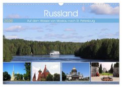Cover Russland - Auf dem Wasser von Moskau nach St. Petersburg (Wandkalender 2026 DIN A3 quer), CALVENDO Monatskalender