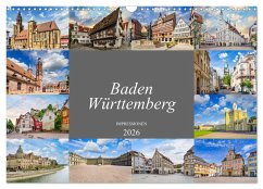 Cover Baden-Württemberg Stadtansichten (Wandkalender 2026 DIN A3 quer), CALVENDO Monatskalender