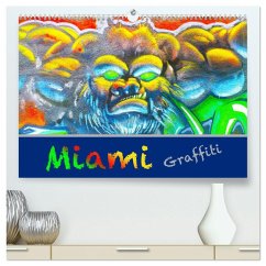 Miami Graffiti (hochwertiger Premium Wandkalender 2026 DIN A2 quer), Kunstdruck in Hochglanz