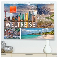 Cover Weltreise - das Abenteuer erwartet Dich (hochwertiger Premium Wandkalender 2026 DIN A2 quer), Kunstdruck in Hochglanz