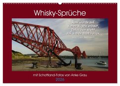 Whisky-Sprüche (Wandkalender 2026 DIN A2 quer), CALVENDO Monatskalender