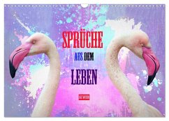 Cover Sprüche aus dem Leben - Artwork (Wandkalender 2026 DIN A3 quer), CALVENDO Monatskalender