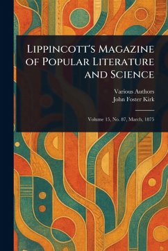 Cover Lippincott's Magazine of Popular Literature and Science