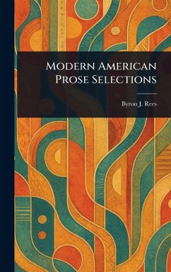 Cover Modern American Prose Selections