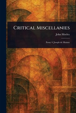 Cover Critical Miscellanies