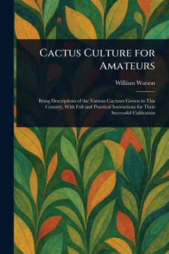 Cover Cactus Culture for Amateurs