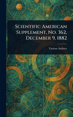 Cover Scientific American Supplement, No. 362, December 9, 1882