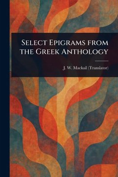 Cover Select Epigrams From the Greek Anthology