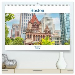 Boston - Impressionen (hochwertiger Premium Wandkalender 2026 DIN A2 quer), Kunstdruck in Hochglanz