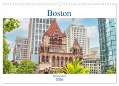 Boston - Impressionen (Wandkalender 2026 DIN A3 quer), CALVENDO Monatskalender