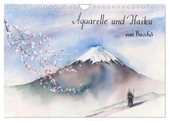Aquarelle und Haiku von Basho (Wandkalender 2026 DIN A4 quer), CALVENDO Monatskalender