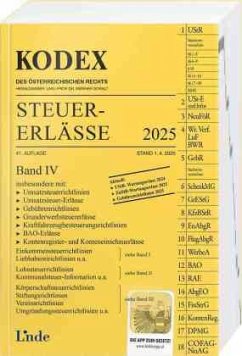 Cover KODEX Steuer-Erlässe 2025, Band IV