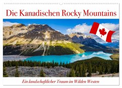 Die Kanadischen Rocky Mountains (Wandkalender 2026 DIN A2 quer), CALVENDO Monatskalender