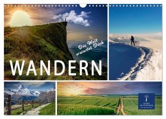 Cover Wandern - die Welt erwartet Dich (Wandkalender 2026 DIN A3 quer), CALVENDO Monatskalender